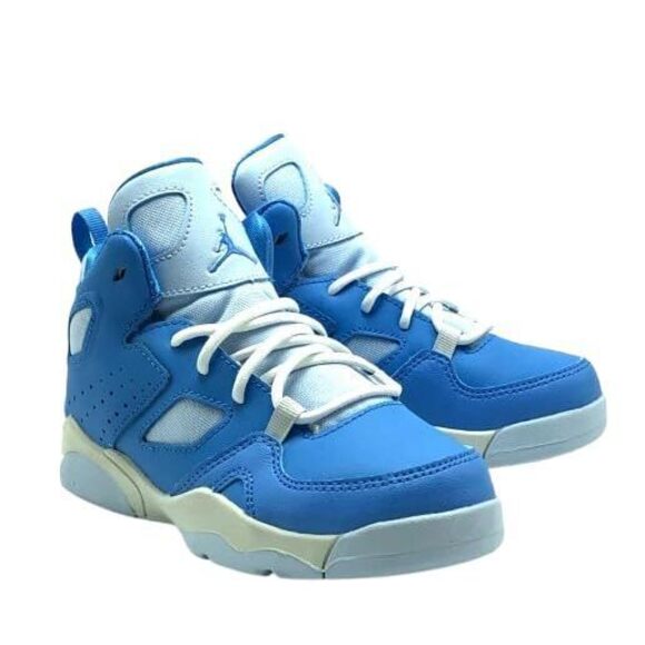 Jordan Flight Club '91 Little Kids' ShoesPure Platinum/Sail/Hydrogen Blue 3